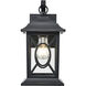Allbert 1 Light 12.2 inch Powder Coated Black Outdoor Wall Sconce